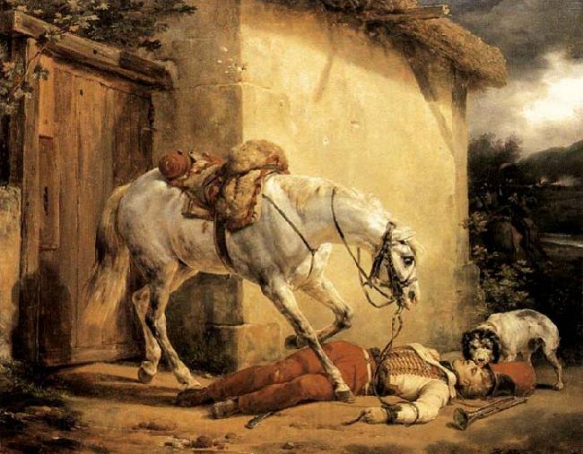 Claude-joseph Vernet The Wounded Trumpeter Germany oil painting art
